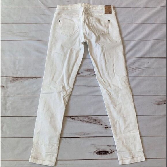 Bershka Denim Cream Skinny Jeans Size 4 - Picture 3 of 10